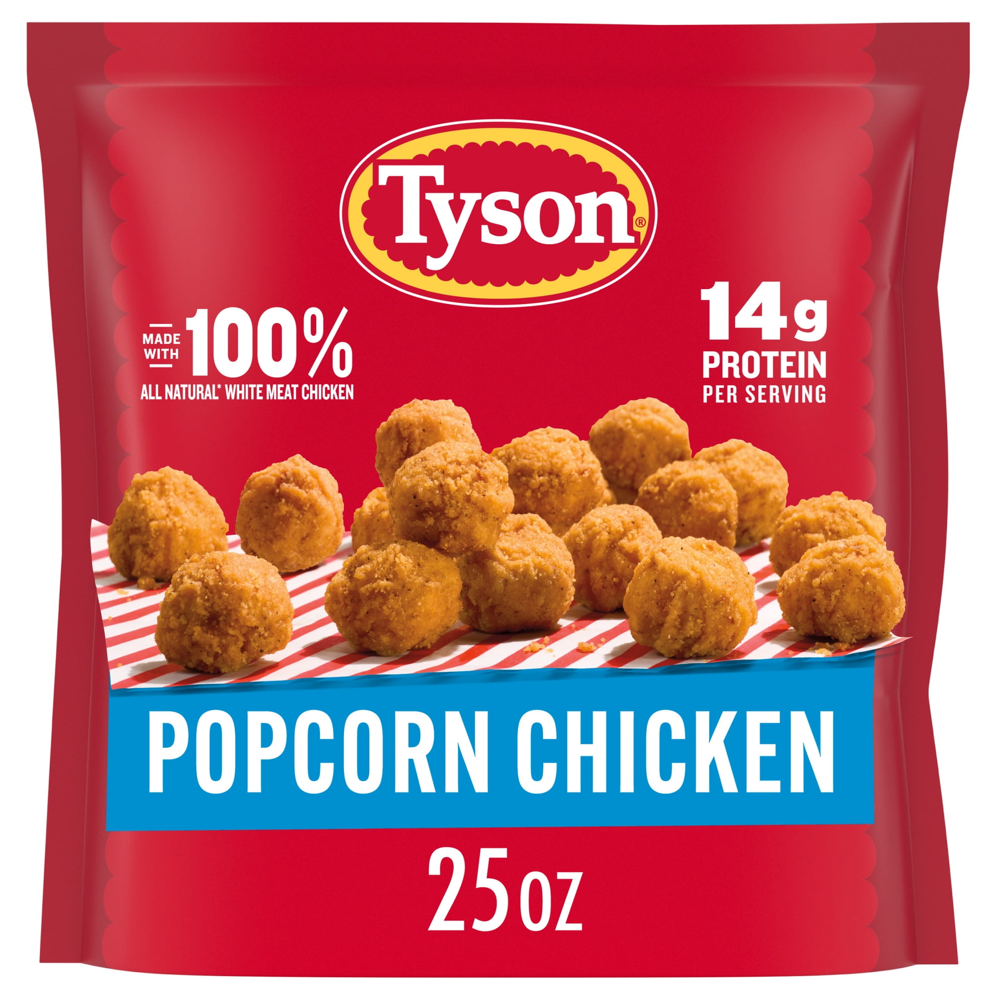 Tyson Popcorn Chicken, 25 oz (Frozen, Fully Cooked)