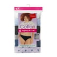 thumbnail image 2 of Hanes Cool Comfort Women's Cotton Hi-Cut Underwear, 6-Pack Assorted 10, 2 of 9