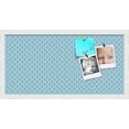 thumbnail image 2 of PinPix ArtToFrames 10x22 Custom Cork Bulletin Board Sky Blue Waves   Poster Board Has a Fabric Style Canvas Finish, Framed in Satin White Frame (PinPix-245), 2 of 6