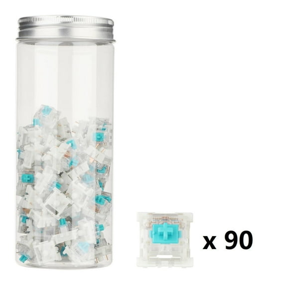 Interruptores de mecánicos de RGB LED SMD Interruptores mecánicos ligeros para juegos para entusiastas del mecánico Verde 90 Yotijar interruptor de teclado