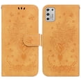 thumbnail image 1 of TECH CIRCLE Wallet Case for Moto G Stylus 2021 4G / Motorola G Stylus 2021 4G, PU Leather ID Cash Card Slots Folio Flip Kickstand Hand Strap Case for Moto G Stylus 4G 6.8", Yellow, 1 of 6