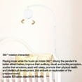 thumbnail image 4 of Rotating Baby Crib Mobile Bed Bells Sensory Enlightenments Mobile Music Box Cartoon Hangable Bells Baby Educational Toy, 4 of 8