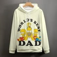 thumbnail image 4 of Simpsons Casual Pullover Hoodie Unisex Hooded Sweatshirt Novelty 3D Graphic Long Sleeve Sweater with Pocket 3XL, 4 of 8