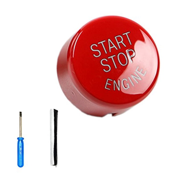 sweethay Cubierta de reemplazo de botón de interruptor de parada de arranque de motor de coche ABS de alta para E60 E70 E71 E90 E92 gran Vehículos, repuestos y accesorios Mis rojo Tipo 2 sweethay CZ8742-06B