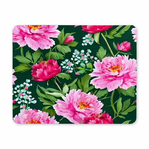 Mouse Pad, Flowers Mouse Pad, Mouse Mat Square Waterproof Mouse Pad Non ...