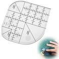 thumbnail image 2 of Curved Corner Cutter Ruler, Quilting Ruler, Sewing Ruler, Acrylic Patchwork Quilting Templates Tool for DIY Supplies Multifunctional Tool Home Sewing, 2 of 5