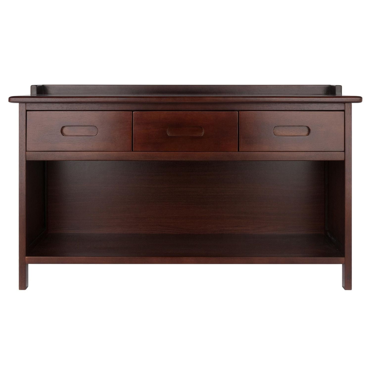 Adriana Storage bench with 3 drawers in walnut finish , item 94038