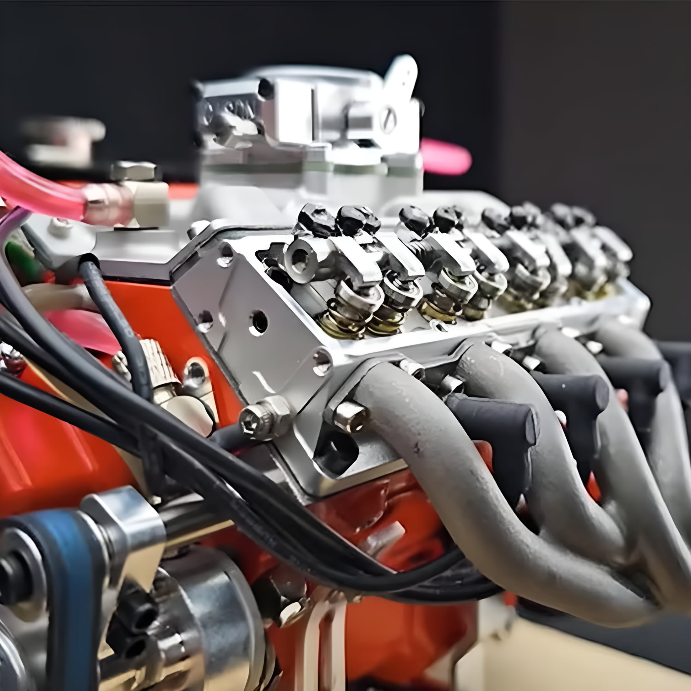 BESTSKY V8 Engine Kit Gas,Gasoline Ohv V8 Small-Block Engine Model Kits,Mini V8 Engine Kits That Runs,Build Your Own Stem V8 Model Engine for Adults,4-Stroke 44cc Water-Cooled 1/6(Black+Green)