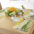 thumbnail image 4 of Ambesonne Nature Place Mats Set of 4, Daisy Flower Field Sun, Standard Size, Earth Yellow Lime Green, 4 of 6
