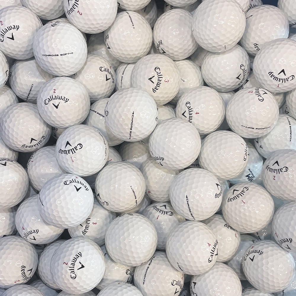 Pre-Owned 36 Callaway Chrome Soft 5A Recycled Golf Balls, White, by Mulligan Golf Balls