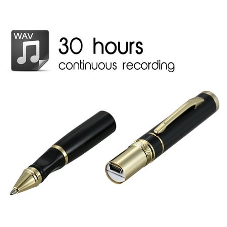 Voice Recorder Pen 8GB USB Disk Audio Dictaphone Rechargeable Quick Start Recording for Lectures