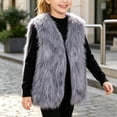 thumbnail image 2 of OJSFQUFP Kid's Fall and Winter Faux Vest Stylish Warm and Thickened Sleeveless Jacket, 2 of 6