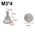 thumbnail image 1 of 4 Pcs M3 Gb834 Acier Inoxydable 304, Serrure à Main, Vis à Pouce, 1 of 6