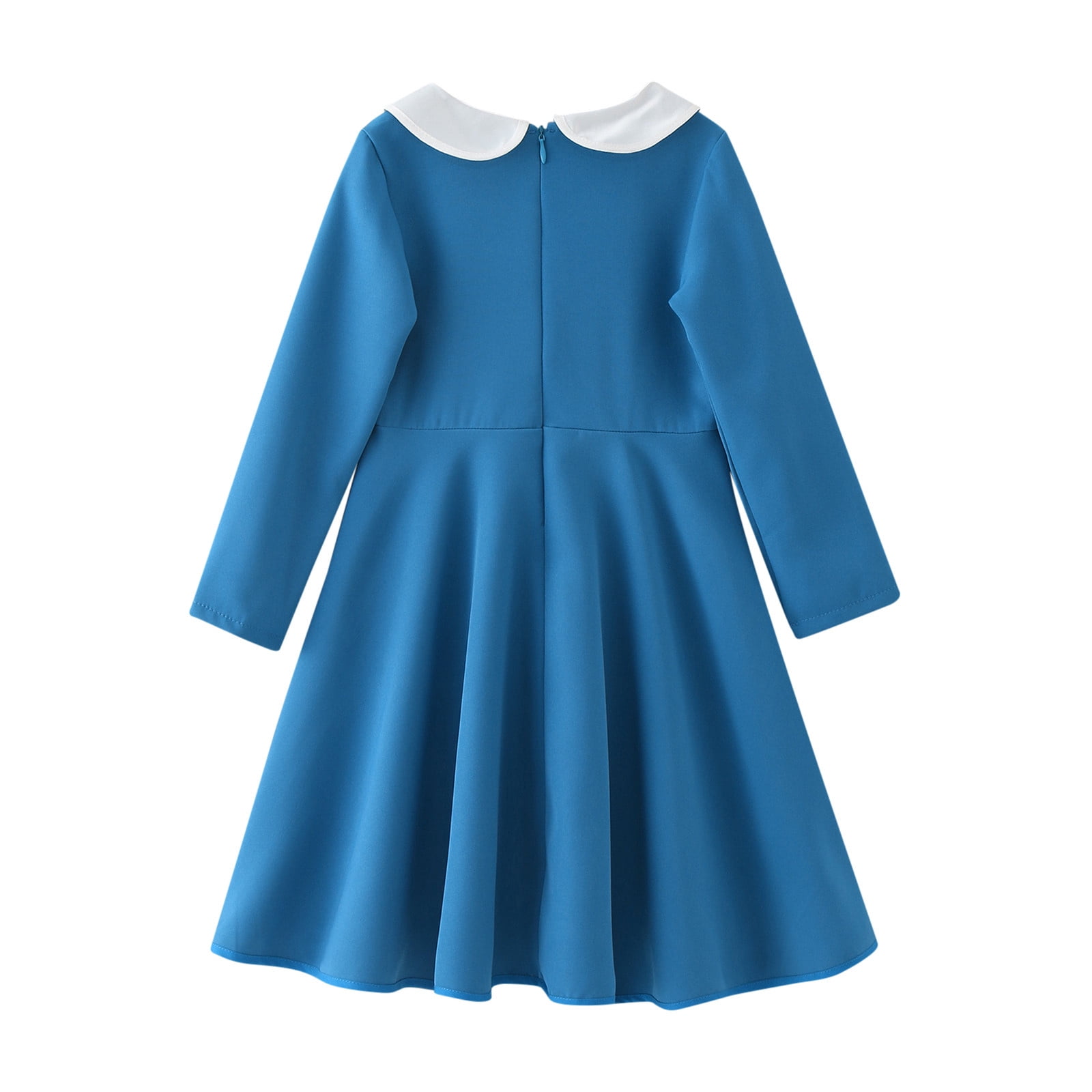 navy blue dress for baby girl Peter Pan Collar A-Line Dress – DENNIS Uniform Liquidation Sale