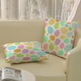 thumbnail image 4 of Easter Pillow Covers 18x18 Set of 2, Easter Colorful Egg Throw Pillows Outdoor Spring Farmhouse Pillow Case Easter Decorations for Home Couch Sofa, 4 of 6