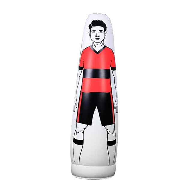 koolsoo Inflatable Football Training Dummy Accessory Football Trainer Tumbler Adults Red
