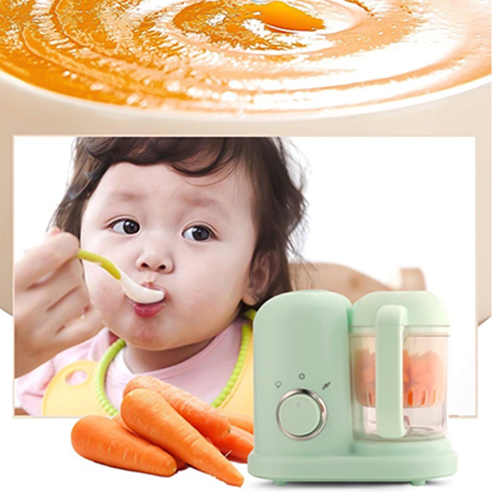 Baby Food Maker, Puree Food Processor,Steam Cook and Mixer, Warmer Machine , All-in-One Auto Cooking, Auto Cooking & Grinding, Size: 5pk