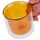 thumbnail image 5 of Taza cilíndrica transparente de doble capa de 250 ml, resistente al calor, para café con leche en casa (amarilla), 5 of 14
