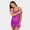 Orchid, variant on Women's Sheer Mesh & Lace Trim Chemise Lingerie Set