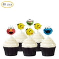 thumbnail image 4 of ShenMo 48PCS Sesame Elmo Inspired Cupcake Topper for Sesame Street Theme Birthday Party Cake Decoration, 4 of 7