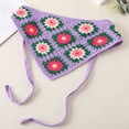thumbnail image 2 of Womens Printed Headscarf Accessories Knitted Lace Headband, 2 of 3