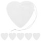 thumbnail image 1 of 1 Set Sublimation Air Freshener Sheets Heart Blank Air Freshener Sheets DIY Air Freshener Sheets with Elastic Straps, 1 of 3