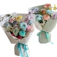 thumbnail image 4 of Nvzi gifts, flowers, gift box packaging paper, wrinkled stone texture paper, flower packaging paper (yellow), 4 of 5