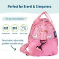 thumbnail image 3 of Wildkin Kids Overnighter Duffel Bag for Boys & Girls, Features Two Carrying Handles and Removable Padded Shoulder Strap, BPA & Phthalate Free (Wild Horses Pink), 3 of 7