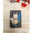 thumbnail image 2 of Ebros Southwestern 3 Feathers With Turquoise Gem And Beads Double Receptacle Outlet Cover Set Of 2, 2 of 6