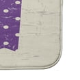 thumbnail image 3 of Simply Daisy 24" x 17" Plush Microfiber Purple-Green Triple Surf Bath Mat, 3 of 3