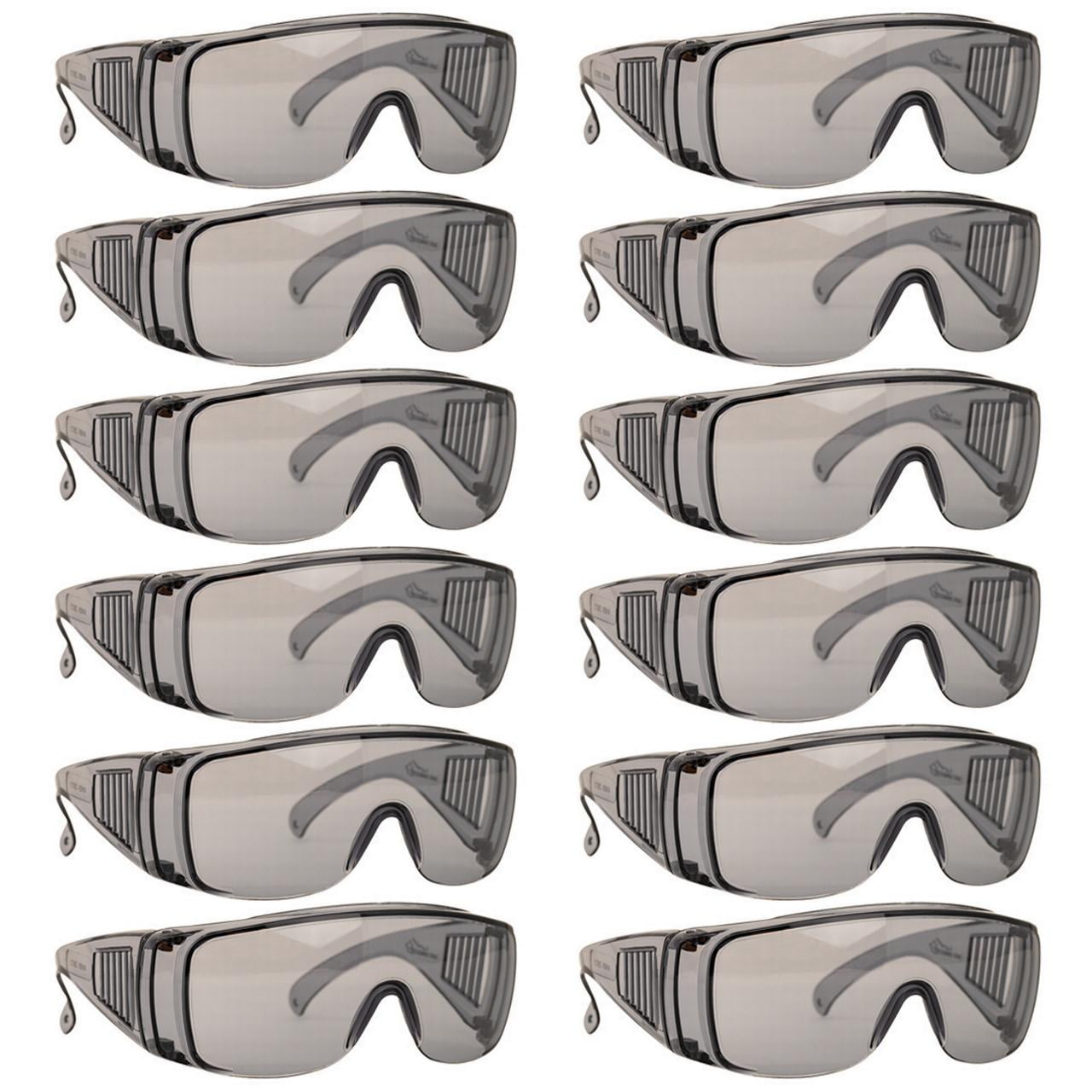 12 Pack Diamont Vented Over Safe Handler Safety Glasses For Men Women