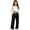 Black, variant on Mercatoo Girls Oversized Wide Leg Sweatpants Kids Baggy Swea𝐭 Pants Drawstrin𝐠 Waist Color Block Straight Leg Track Pants Trousers
