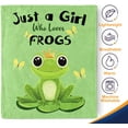 thumbnail image 3 of Frog Blanket Gifts for Women Kids - Just A Girl Who Loves Frogs Cute Stuff Animal Lovers Decor Throw for Teen Adults Soft Lightweight Fleece Cozy Travel Bed Couch Birthday Christmas Blanket 50"x60", 3 of 5