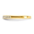 thumbnail image 4 of Primal Gold 10K Yellow Gold Polished Cubic Zirconia Wedding Band, 4 of 5