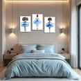 thumbnail image 3 of Hieng 3 Pieces Black Girl Ballet Wall Art Blue Ballerina Canvas Prints African Americans Pictures Ballet Dancer Paintings Afro Girl Poster for Nursery Decor, 3 of 6