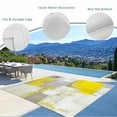 thumbnail image 4 of Fsddascl Yellow Outdoor Rug for Patio/Deck/Porch, Non-Slip Large Area Rug 6 x 9 Ft, Modern Geometric Grey Oil Painting Abstract Indoor Outdoor Rugs Washable Area Rugs, Reversible Camping Rug Carpet, 4 of 5