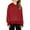 C-Red91, variant on JIAYUE Girls Hooded Sweatshirt Solid Color Hoodies With Thumb Holes Hem Long Sleeve Comfortable Outerwear For Kids 5 14 Years Old Casual Dailywear