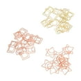 thumbnail image 3 of 30PCS Clips de papel Forma linda Aspecto exquisito Portátil Antideslizante para la clasificación de archivos de la escuela de la familia de la oficina, 3 of 10