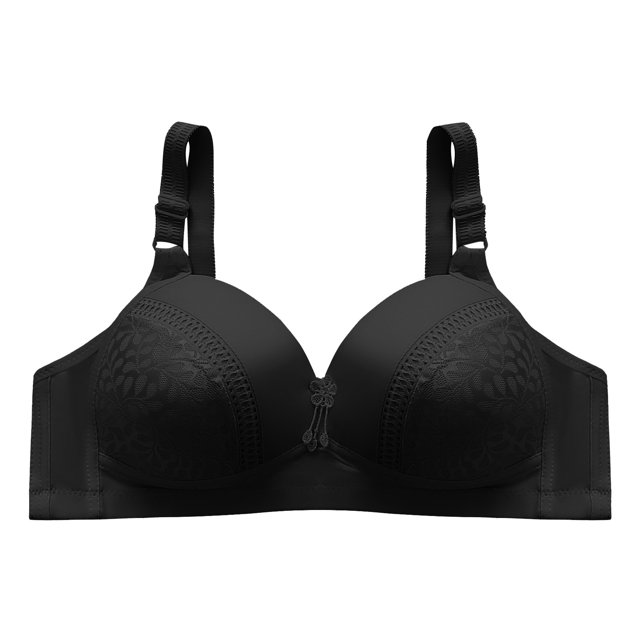Yuyuzo Wireless Push up Bras for Women Full Coverage Seamless Solid Color Adjustable Strap Daily Bra