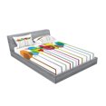 thumbnail image 2 of Ambesonne Colorful Fitted Sheet & Pillow Sham Set, Wine Colorful Glasses, Queen, Multicolor, 2 of 2