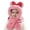 Pink, variant on Krdevn Mouse Ear Polka Dot Bow Plush Kids Hat Integrated Knotted Scarf Soft Thermal Windproof Winter Cap for Toddler Girls