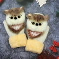 thumbnail image 3 of Cute Warm Winter Thickening Cartoon Simulation Animal Gloves Full Finger Mittens, 3 of 10