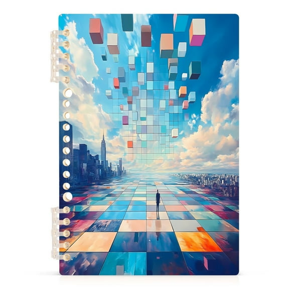 Endless Square Notebooks 1-subject Journal 60 Sheets A5 College Ruled Paper Detachable Ring 8.3"x5.7"