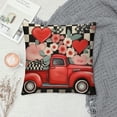 thumbnail image 2 of Nawypu  Love Heart Buffalo Plaid Valentines Day Pillow Covers Farmhouse Valentines Day Decorations Truck Valentine Hearts Throw Cushion Case for Home Sofa Couch, 2 of 5