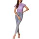 thumbnail image 2 of INSPIRAR CHIC Blusa de manga corta con cuello alto y abertura en la espalda para mujeres en el Día de San Valentín XL Lila Claro, 2 of 5
