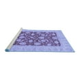 thumbnail image 2 of Ahgly Company Machine Washable Indoor Rectangle Abstract Blue Modern Area Rugs, 7' x 9', 2 of 4