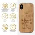 thumbnail image 4 of Case Yard Wooden Case Outside Soft TPU Silicone Slim Fit Shockproof Wood Protective Phone Cover for Girls Boys Men and Women Supports Wireless Charging Work Like Captain Design case for iPhone-XS-Max, 4 of 7