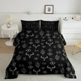 thumbnail image 2 of jejeloiu Rustic Bull Skull Queen Comforter Set,Vintage Boho Aztec Bedding Sets,White Black Bedding Comforter Set For Men Women,Ultra Soft Home Decor Reversible,3-Piece, 2 of 8
