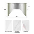 thumbnail image 5 of Green Grey Swag Valances for Windows, Small Curtains Drapes, Gray Farmhouse Modern Rustic Kitchen Window Curtains Over Sink Rod Pocket Window Treatment Valance for Bedroom/Bathroom 56"x36", 5 of 5
