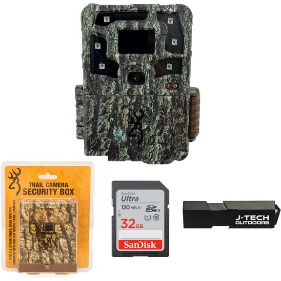 Browning Strike Force Pro X 1080 Trail Game Camera Bundle Includes Sub Micro Security Box   32GB Memory Card   J-TECH Card Reader (24MP) | BTC5PX1080 …
